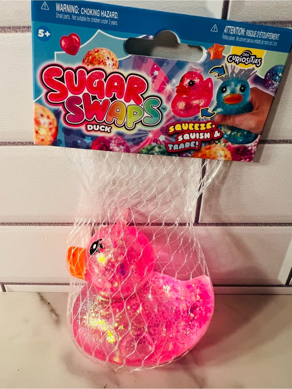Sugar Swaps Pink Duck Squeeze Toy